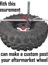 Factory UTV Dual Clamp Spare Tire Mount Arctic Cat Wildcat XX 2018+                                     - WCXXDCSTM - Image 2