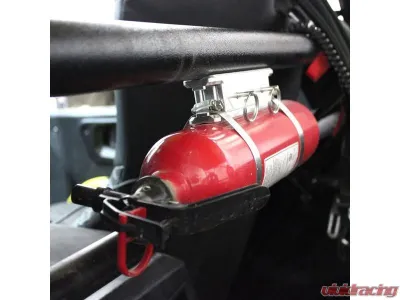 Factory UTV Billet Fire Extinguisher Mount Finish Anodized Black - FireExtMt-B