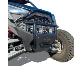 Factory UTV Bumper V1 with FUTV Black Anodized Billet Aluminum Fairlead Polaris RZR Pro R | Turbo R Winch