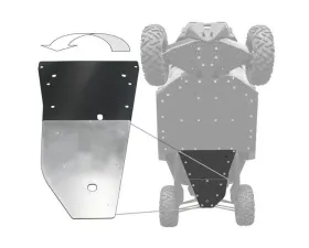Factory UTV UHMW Rear Skid Plate 1/2