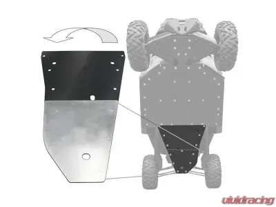 Factory UTV UHMW Rear Skid Plate 3/8" without X-Brace Can-Am Maverick X3 2017-2021 - MX338RDF