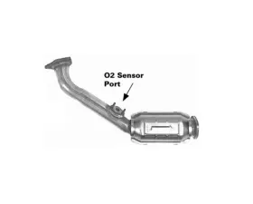 CARB Compliant Direct Fit OBDII Manifold Converter Toyota Tacoma Front 2003-2004 2.4L 4-Cyl
