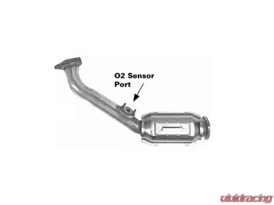 CARB Compliant Direct Fit OBDII Manifold Converter Toyota Tacoma Front 2003-2004 2.4L 4-Cyl - 910040