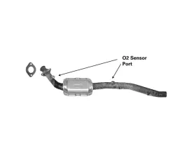 CARB Compliant Direct Fit OBDII Converter Right Center