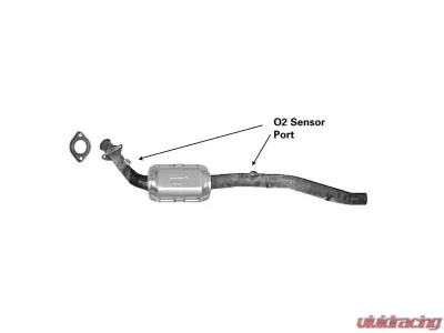 CARB Compliant Direct Fit OBDII Converter Right Center - 914044