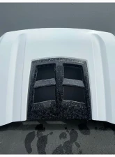 ADV Fiberglass Forged Carbon Fiber Hood GMC Sierra 2019-2021                                     - AFC 174-FCFV - Image 2