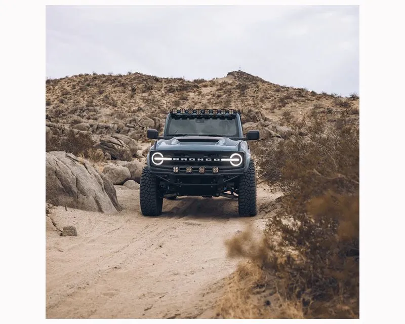 ADV Fiberglass Forged Carbon Fiber Vents Ram Air Hood Ford Bronco 2021-2024 - AFC 179-FCFV