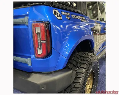 ADV Fiberglass 2" Flare 1" Rise Rear Quarter Kit (w/ Door Caps/Rear Panels/Rear Caps) Ford Bronco 2021-2024 - AFC 184