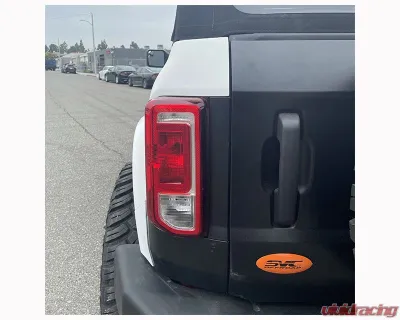 ADV Fiberglass 2" Flare 1" Rise Rear Quarter Kit (w/ Door Caps/Rear Panels/Rear Caps) Ford Bronco 2021-2024 - AFC 184