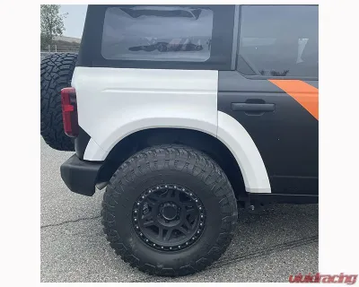 ADV Fiberglass 2" Flare 1" Rise Rear Quarter Kit (w/ Door Caps/Rear Panels/Rear Caps) Ford Bronco 2021-2024 - AFC 184