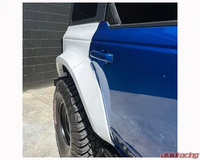 ADV Fiberglass 5" Flare 1" Rise Rear Fender Liners (For AFC 186) Ford Bronco 2021-2024 - AFC 186-L
