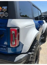 ADV Fiberglass 5" Flare 1" Rise Rear Quarter Kit (w/ Door Caps/Rear Panels/Rear Caps) Ford Bronco 2021-2024                                     - AFC 186 - Image 18