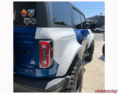 ADV Fiberglass 5" Flare 1" Rise Rear Quarter Kit (w/ Door Caps/Rear Panels/Rear Caps) Ford Bronco 2021-2024 - AFC 186
