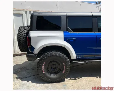 ADV Fiberglass 5" Flare 1" Rise Rear Quarter Kit (w/ Door Caps/Rear Panels/Rear Caps) Ford Bronco 2021-2024 - AFC 186