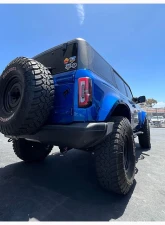 ADV Fiberglass 5" Flare 1" Rise Rear Quarter Kit (w/ Door Caps/Rear Panels/Rear Caps) Ford Bronco 2021-2024                                     - AFC 186 - Image 2