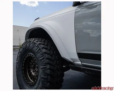 ADV Fiberglass 8" Flare 1" Rise Fender Liners (For AFC 187) Ford Bronco 2021-2024 - AFC 187-L