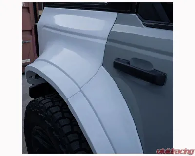ADV Fiberglass 8" Flare 1" Rise Rear Fender Liners (For AFC 188) Ford Bronco 2021-2024 - AFC 188-L