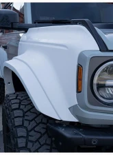ADV Fiberglass 8" Flare 1" Rise Rear Quarter Kit (w/ Door Caps/Rear Panels/Rear Caps) Ford Bronco 2021-2024                                     - AFC 188 - Image 3
