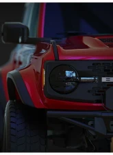 ADV Fiberglass 8" Flare 1" Rise Rear Quarter Kit (w/ Door Caps/Rear Panels/Rear Caps) Ford Bronco 2021-2024                                     - AFC 188 - Image 8