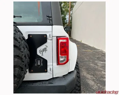 ADV Fiberglass 5" Flare 1" Rise Rear Quarter Kit (w/ Rear Panels/Rear Caps) Ford Bronco 2021-2024 - AFC 190