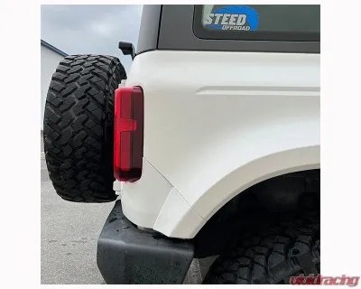 ADV Fiberglass 5" Flare 1" Rise Rear Quarter Kit (w/ Rear Panels/Rear Caps) Ford Bronco 2021-2024 - AFC 190