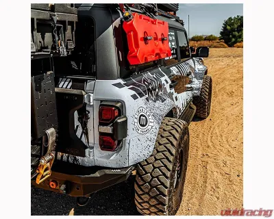 ADV Fiberglass 4.5" Flare 1" Rise Rear Quarter Kit Ford Bronco Raptor 2022-2024 - AFC 193