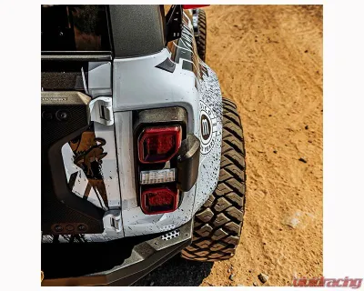 ADV Fiberglass 4.5" Flare 1" Rise Rear Quarter Kit Ford Bronco Raptor 2022-2024 - AFC 193