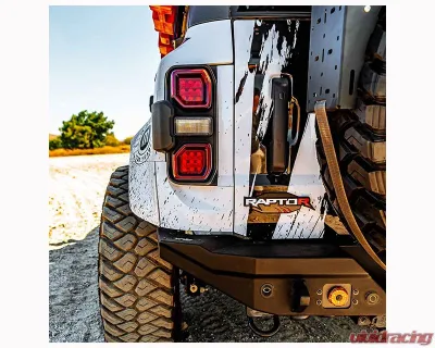 ADV Fiberglass 4.5" Flare 1" Rise Rear Quarter Kit Ford Bronco Raptor 2022-2024 - AFC 193