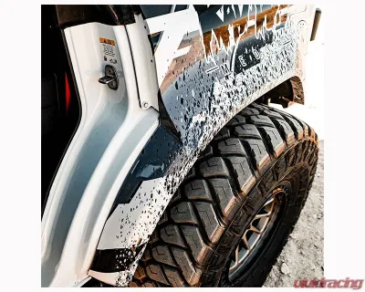 ADV Fiberglass 4.5" Flare 1" Rise Rear Quarter Kit Ford Bronco Raptor 2022-2024 - AFC 193