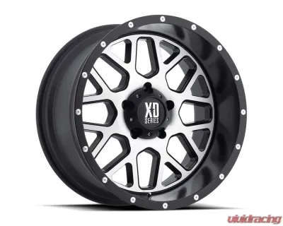 XD XD820 Grenade Wheel 20x9 6x5.5 18mm Satin Black w/Machined Face - XD82029068518US