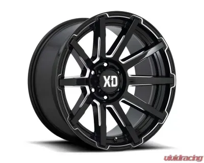 XD XD847 Outbreak Wheel 20x10 6x135 12mm Gloss Black Milled - XD84721063312