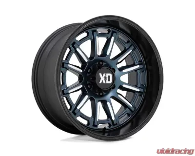 XD XD865 Phoneix Wheel 20x9 5x150 18mm Metallic Blue Milled w/Black Lip - XD865290589A18