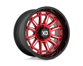 XD XD865 Phoneix Wheel 20x9 6x135 0mm Candy Red Milled w/Black Lip