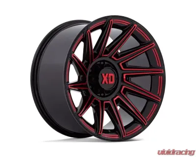 XD XD867 Specter Wheel 20x10 8x170 -18mm Gloss Black w/Red Tint - XD867BQ20108718N