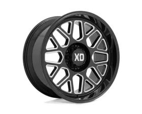 XD Series XD849 Grenade 2 Wheel 20x10 8x165.1 -18mm Gloss Black Milled