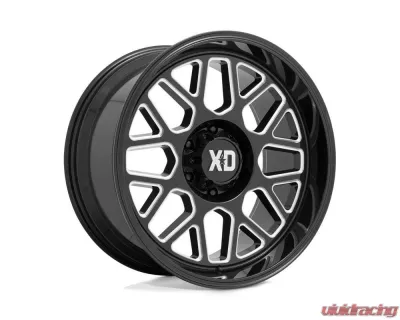 XD Series XD849 Grenade 2 Wheel 20x10 8x165.1 -18mm Gloss Black Milled - XD84921080318N