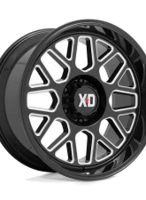 XD Series XD849 Grenade 2 Wheel 20x10 8x165.1 -18mm Gloss Black Milled                                     - XD84921080318N - Image 2