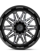 XD Series XD859 Gunner Wheel 22x10 5x127/5x139.7 -18 Gloss Black Machined With Gray Tint                                     - XD85922035418N - Image 4