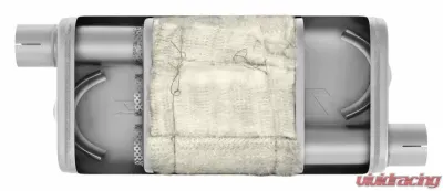 Pypes Exhaust 2.5" 18" Offset Turbo Pro Muffler Universal - MVT30