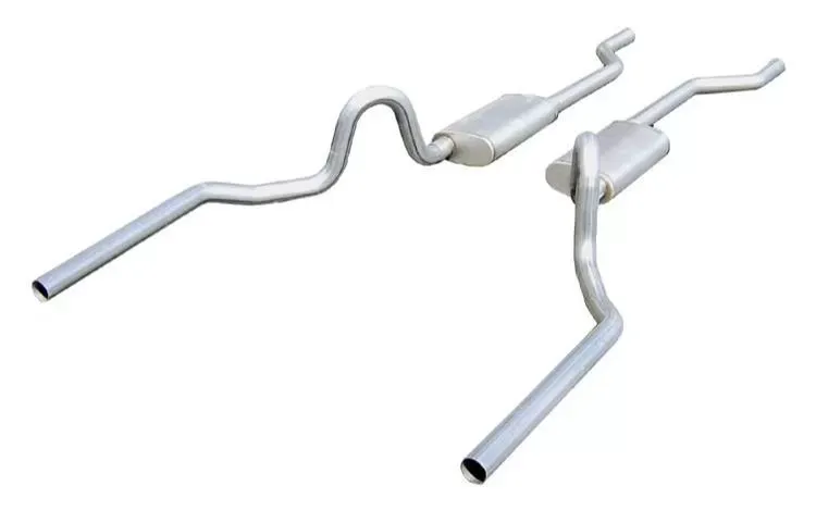 Pypes Exhaust 2.5" w/o X 18" Turbo Pro A-Body Muffler GM A-Body 1964-1972 - SGA30T30
