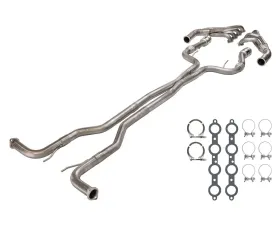 Pypes Exhaust Stainless Steel Catted Long Tube Header w/ Mid-Pipes Pontiac G8 2008-2009