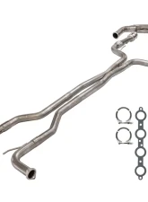 Pypes Exhaust Stainless Steel Catted Long Tube Header w/ Mid-Pipes Pontiac G8 2008-2009                                     - HDR140SK - Image 14
