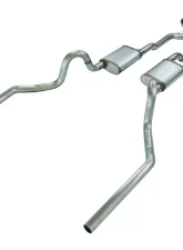 Pypes Exhaust High Tuck 2.5" Crossmember-Back w/ X-Pipe Exhaust System 18" Race Pro Muffler Chevrolet Chevelle 1968-1972                                     - SGA20R30 - Image 10