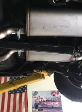 Pypes Exhaust High Tuck 2.5" Crossmember-Back w/ X-Pipe Exhaust System 18" Race Pro Muffler Chevrolet Chevelle 1968-1972                                     - SGA20R30 - Image 3