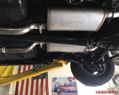 Pypes Exhaust High Tuck 2.5" Crossmember-Back w/ X-Pipe Exhaust System 18" Race Pro Muffler Chevrolet Chevelle 1968-1972 - SGA20R30