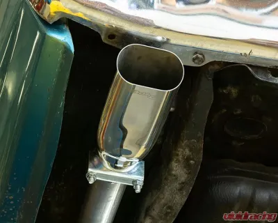 Pypes Exhaust High Tuck 2.5" Crossmember-Back w/ X-Pipe Exhaust System 18" Race Pro Muffler Chevrolet Chevelle 1968-1972 - SGA20R30