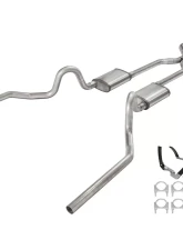 Pypes Exhaust 2.5" Crossmember-Back Valance Exit w/ H-Pipe Exhaust System Race Pro Muffler Oldsmobile 442 1968-1972                                     - SGA48R - Image 2