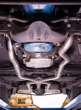Pypes Exhaust 2.5" Crossmember-Back Valance Exit w/ H-Pipe Exhaust System Race Pro Muffler Oldsmobile 442 1968-1972                                     - SGA48R - Image 3
