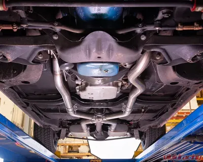Pypes Exhaust 2.5" Crossmember-Back Valance Exit w/ H-Pipe Exhaust System Race Pro Muffler Oldsmobile 442 1968-1972 - SGA48R