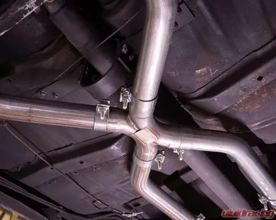 Pypes Exhaust 2.5" Crossmember-Back Valance Exit w/ H-Pipe Exhaust System Race Pro Muffler Oldsmobile 442 1968-1972 - SGA48R